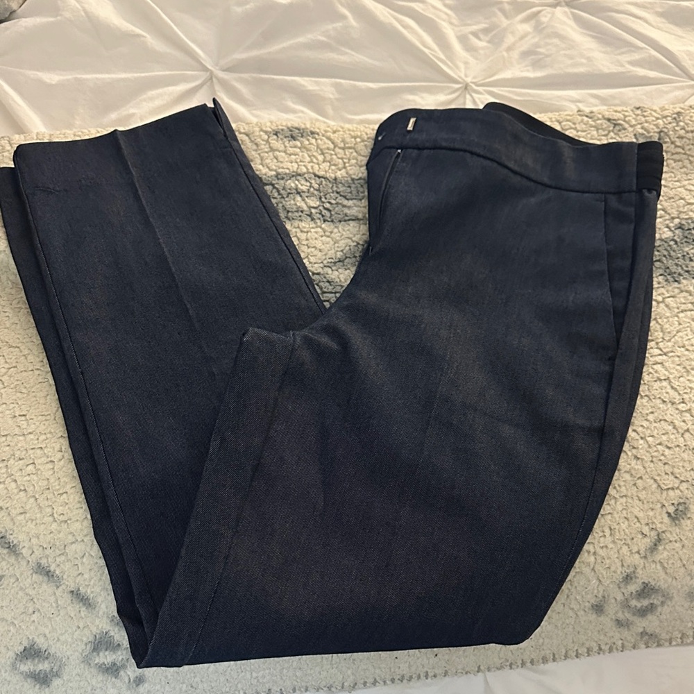 Zara Navy Striped Pants